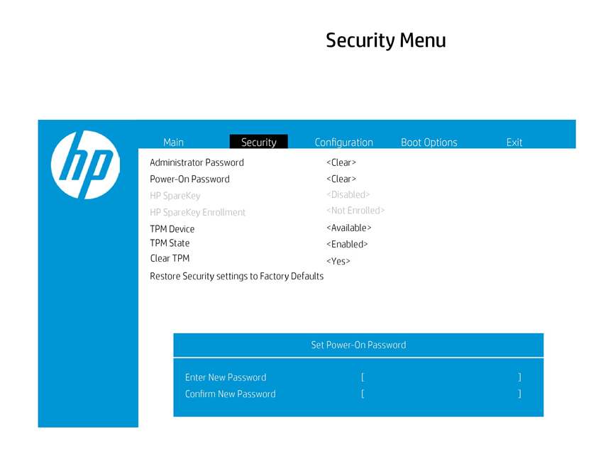 Introduce la contraseña de Power-On